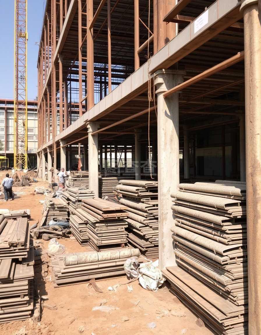 建筑工地铁质建筑材料与金属材料的应用与发展